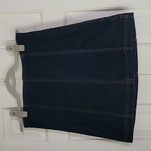 Free People denim mini skirt Womens sz 10 Boho Basic